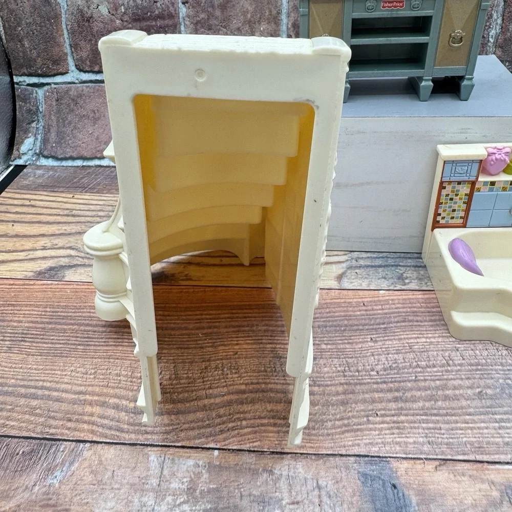 Fisher Price Loving Family Dollhouse Replacement Staircase Bathtub Dining Hutch